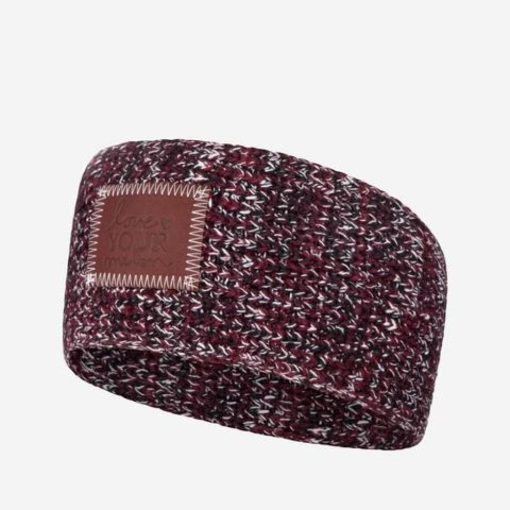 NEW Love Your Melon Black/White/Burgundy Headband